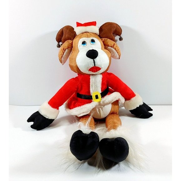 House of Lloyd Christmas Shivers the Reindeer Nylon Parachute Draft Stopper 1993 - Picture 1 of 4